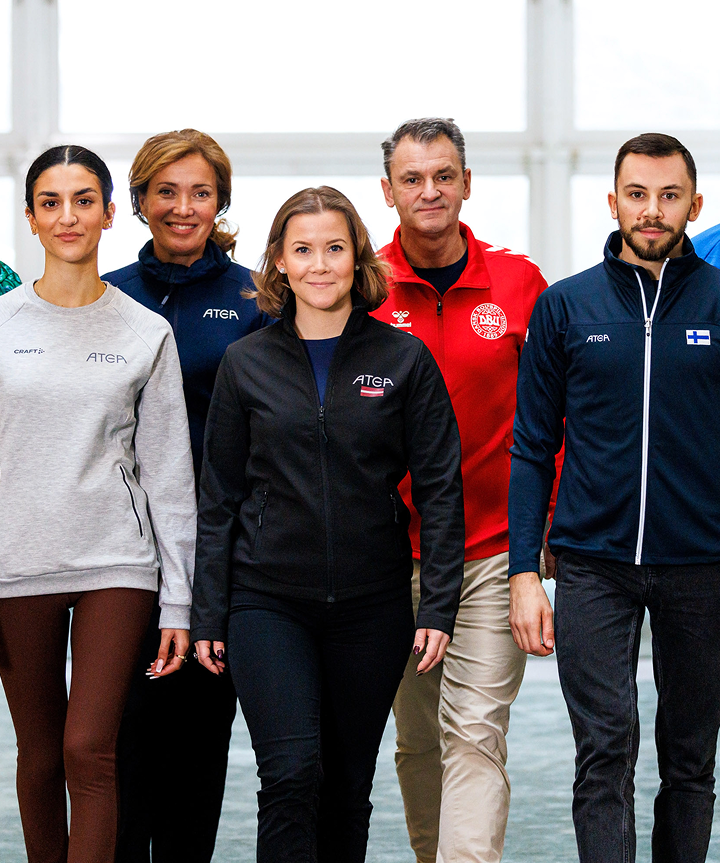 Displaying people from Atea with country hoodies from Nordic and Baltic countries